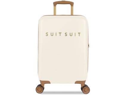 Kabinové zavazadlo SUITSUIT® TR-7104/3-S - Fab Seventies Antique White + LED svítilna