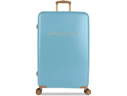 Cestovní kufr SUITSUIT® TR-7105/3-L - Fab Seventies Reef Water Blue + LED svítilna