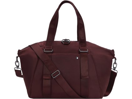 PACSAFE taška CITYSAFE CX TOTE merlot + LED svítilna