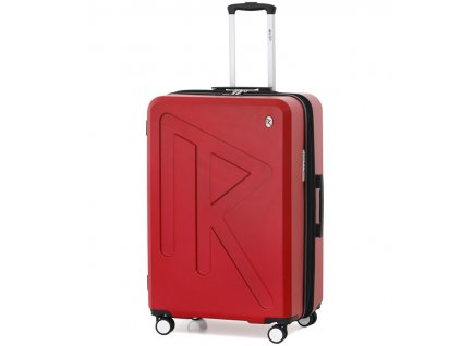 Cestovní kufr Raido Numero Uno Red Mood Line L + LED svítilna