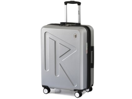 Cestovní kufr Raido Numero Uno Silver Mood Line L + LED svítilna