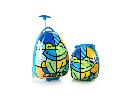 Heys Britto Frog – sada kufru a batohu + Čelová LED svítilna 3W