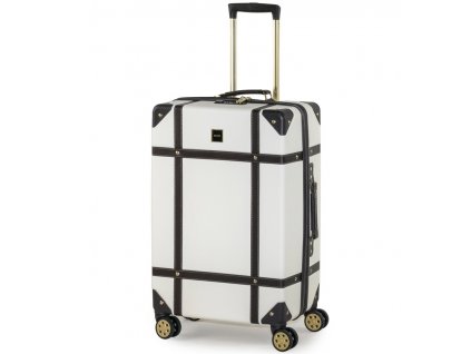 Cestovní kufr ROCK TR-0193/3-M ABS - krémová