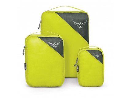 ul packing cube set front electric lime 1
