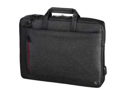 Hama brašna na Notebook s integrovaným USB kabelem Manchester, 34 cm (13,3"), černá