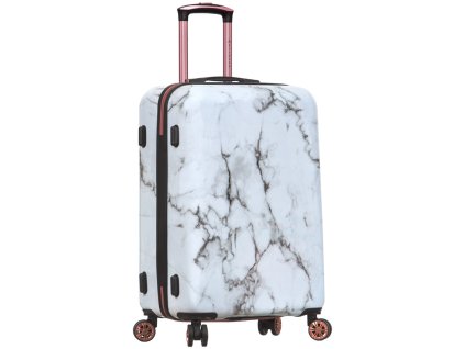 Cestovní kufr SIROCCO T-1253/3-L PC - Marble + LED svítilna