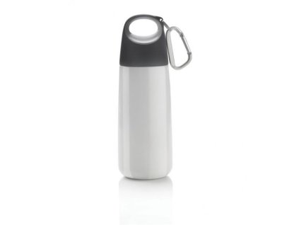 XD Design, Matná termolahev s karabinou Bopp Mini, 350 ml, bílá