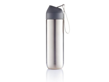 XD Design, Neva, sportovní nerezová láhev, 500 ml, šedá