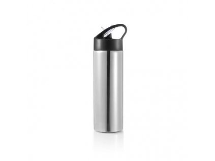 XD Design, Sport, láhev s brčkem, 500 ml, stříbrná