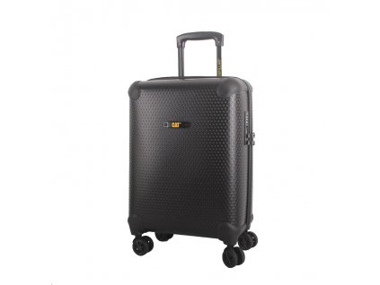 CAT cestovní kufr HEXAGON, 37 l, černý, materiál polypropylen, kabinové zavazadlo + Čelová LED svítilna 3W