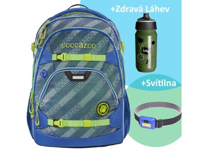 Kluci Školní coocazoo ScaleRale, MeshFlash Neonyellow, certifikát AGR, barva Modrá ,Objem 21 - 30 litrů