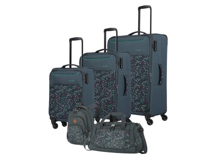 Travelite Argon S,M,L + Backpack + Duffle Dots + LED svítilna