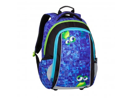Klučičí školní batoh BAGMASTER MARK 20 B + hrudní pásek + LED svítilna