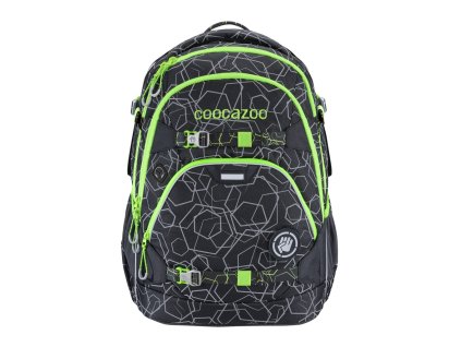 Coocazoo ScaleRale Solar-Green 30l certifikát AGR + LED svítilna + Sportovní láhev