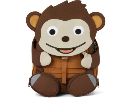 Dětský batoh Affenzahn dětský do školky Monkey - brown 8l, barva žlutá ,Objem do 10 litrů