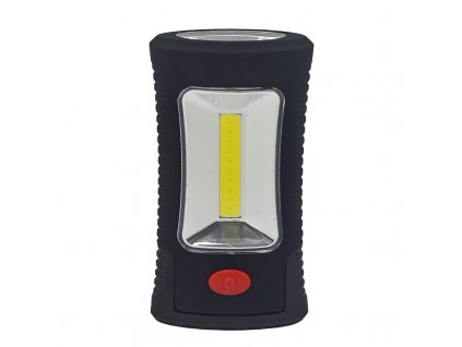 Solight LED svítilna pracovní, 3W COB + 3 SMD LED, hák + magnet, 3 x AAA
