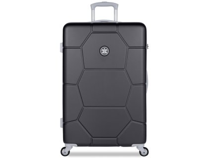 Cestovní kufr SUITSUIT® TR-1261/3-L ABS Caretta Jet Black + Školní pouzdro