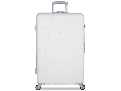 Cestovní kufr SUITSUIT® TR-1265/3-L ABS Caretta Whisper White + LED svítilna