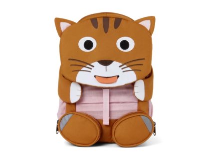Dětský batoh Affenzahn dětský do školky Cat large - brown, barva hnědá ,Objem do 10 litrů
