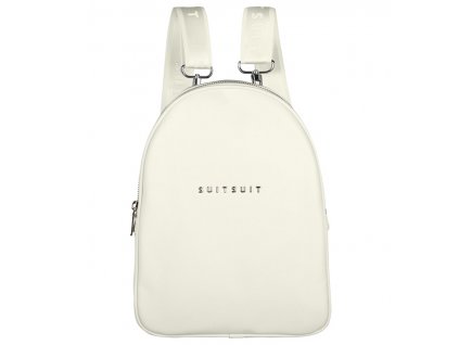 Dámský batoh  SUITSUIT® BF-30013 Fabulous Fifties Egg White, barva bílá ,Objem do 10 litrů