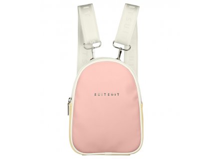 Dámský batoh  SUITSUIT® BF-33010 mini Fabulous Fifties Papaya & Vanilla, barva růžová