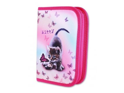 Školní penál 1-klopa Kitty (Varianta Neplněný penál)