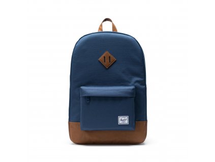 Herschel Heritage Navy/Tan Synthetic Leather 21,5L