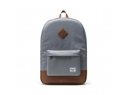 Herschel Heritage Grey/Tan Synthetic Leather 21,5L