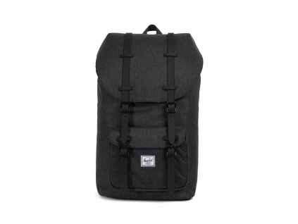 Pánský batoh Herschel Little America Black Crosshatch/Black 25L, barva černá ,Objem 21 - 30 litrů