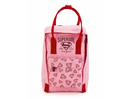 holčičí batoh Baagl Předškolní  Supergirl – ORIGINAL, barva růžová ,Objem do 10 litrů
