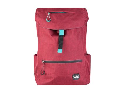 Dámský batoh Baagl Studentský  Red, barva červená
