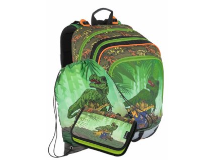 Klučičí malý SET BAGMASTER ALFA 21 C green/black + LED čelová svítilna