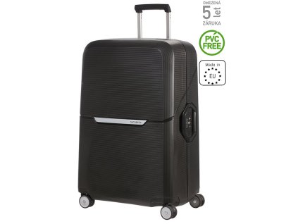 Samsonite Magnum SPINNER 75/28 Black + Čelová LED svítilna 3W