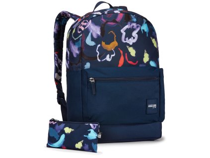 Pánský batoh Case Logic Commence 24L CCAM1116 - Sketch Floral Dress Blue, barva Modrá ,Objem 21 - 30 litrů