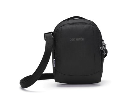 PACSAFE taška METROSAFE LS100 ECONYL® CROSSBODY econyl® black