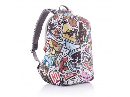 Pánský batoh XD Design Bobby Soft Art 16 L graffiti 16l, barva více barev ,Objem 11 - 20 litrů