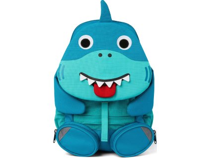 holčičí batoh Affenzahn dětský do školky Shark large-bluel, barva Modrá ,Objem do 10 litrů