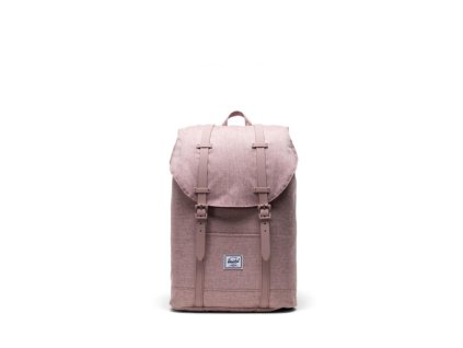 Dámský batoh HERSCHEL Retreat Mid-Volume Ash Rose Crosshatch 17L, barva růžová ,Objem 11 - 20 litrů