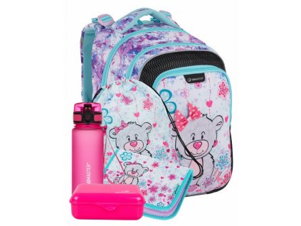 Holčičí velký SET BAGMASTER LUMI 21 C gray/blue/pink