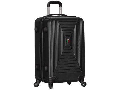 Cestovní kufr TUCCI T-0110/3-L ABS - černá + LED svítilna s karabinou