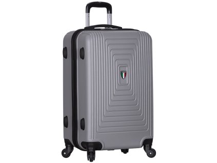 Cestovní kufr TUCCI T-0110/3-L ABS - šedá + Čelová LED svítilna 3W