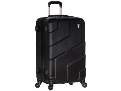 Cestovní kufr TUCCI T-0112/3-L ABS - černá + LED svítilna s karabinou