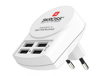 SKROSS Euro USB nabíjecí adaptér, 4800mA, 4x USB výstup