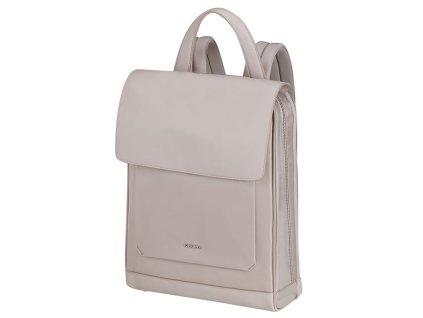 Dámský batoh Samsonite Zalia 2.0 BACKPACK W/FLAP 14.1" Stone Grey, barva šedá ,Objem 11 - 20 litrů