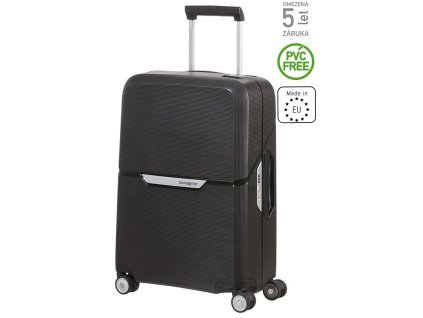Samsonite Magnum SPINNER 55/20 Black + Čelová LED svítilna 3W
