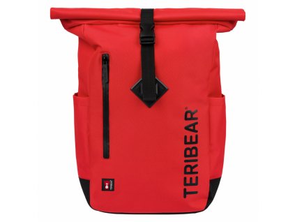 Pánský batoh BAAGL Zavinovací  TERIBEAR červený, barva červená ,Objem 11 - 20 litrů