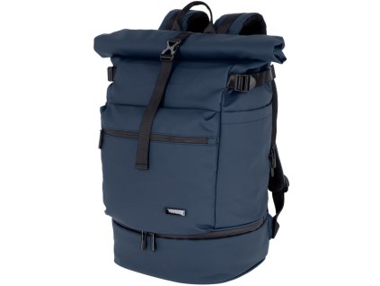 Pánský batoh Travelite Basics Rollup backpack Navy, barva Modrá ,Objem 21 - 30 litrů