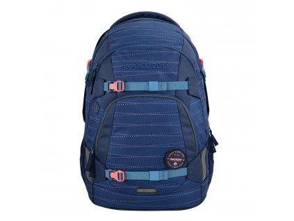 Pánský batoh Coocazoo MATE Diamond Lines 30l, barva Modrá ,Objem 21 - 30 litrů