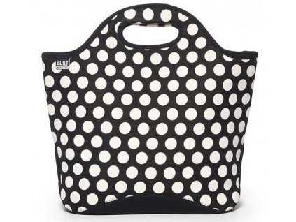 BUILT MARKET TOTE BIG DOT BLACK/WHITE