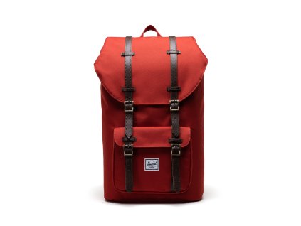 Dámský batoh Herschel Little America Kečup 25l, barva červená ,Objem 21 - 30 litrů